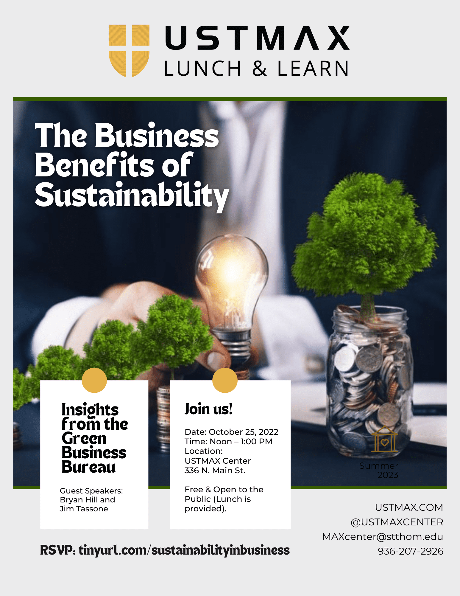 October 25: Lunch Learn on The Business Benefits of Sustainability
